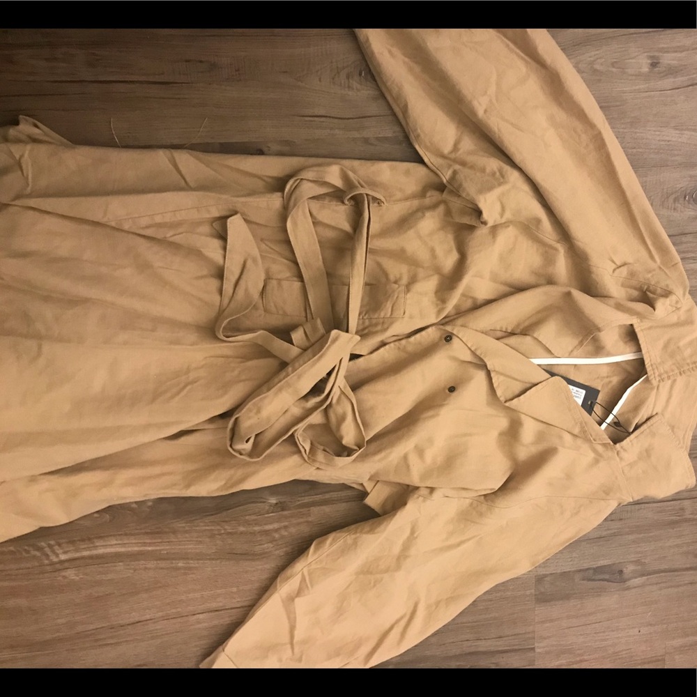 Nasty Gal tan trench coat